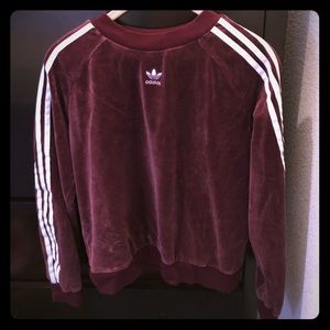 Adidas Originals Velour Pullover Sweatshirt